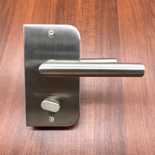 304不锈钢办公室高隔断玻璃门锁活动把手锁玻璃门锁带拉手玻璃锁