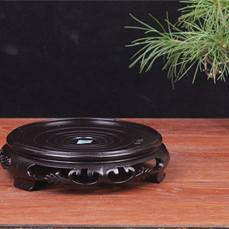 花盆花瓶底座鱼缸奇石复古花架仿古莲花款雕花款招财进宝塑料花托,鲜花速递/花卉仿真/绿植园艺,花架,淘宝优惠券,粉丝福利购,淘宝优惠卷