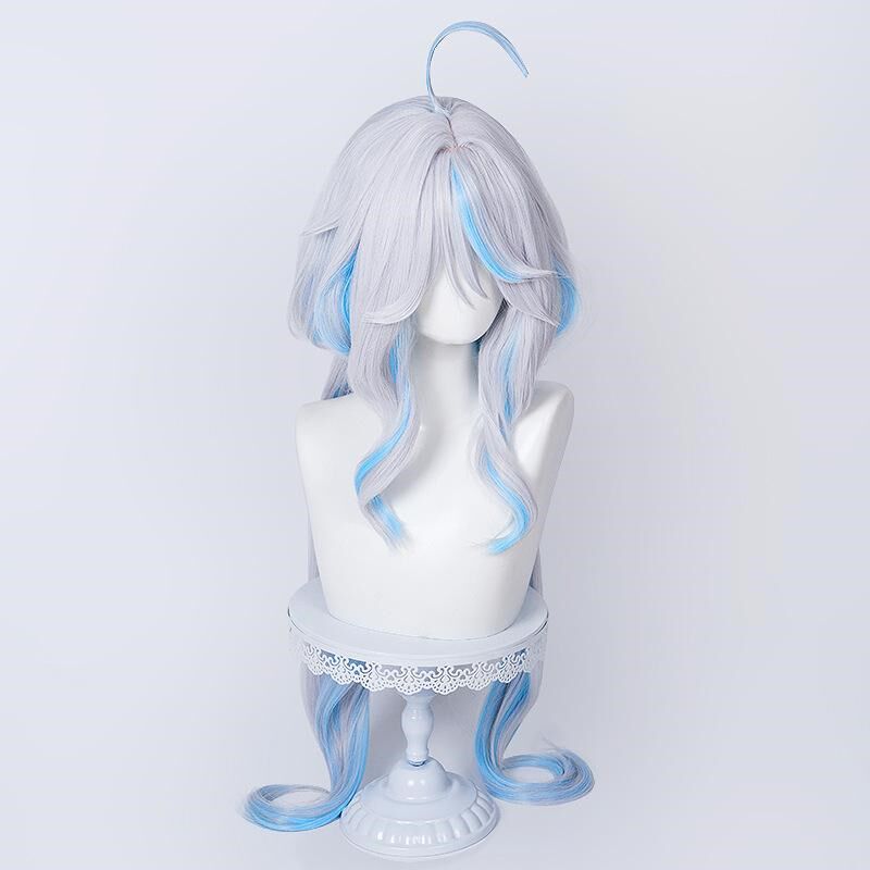 花初然 动漫造型 原神 水神 芙宁娜 芙卡洛丝洛斯 cos假发 全头套