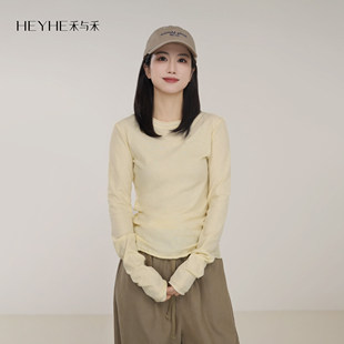 微宽松显瘦贴肤打底 100棉空气洗松软薄如蝉翼修身 小禾 羽翼T