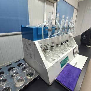 可温控可测温全自动6位智能一体化蒸馏仪恒温加热蒸馏终点自动控