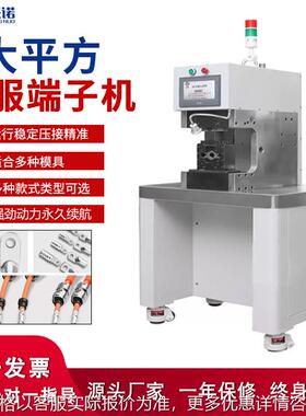 30T伺服压接机大平方端子压线机六边形新能源端子机OEM定制