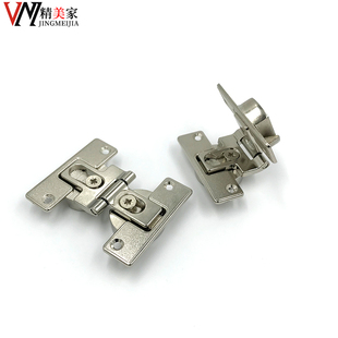 橱柜内开折叠门铰链180度平面装内推门合页衣柜门折叠门铰五金件