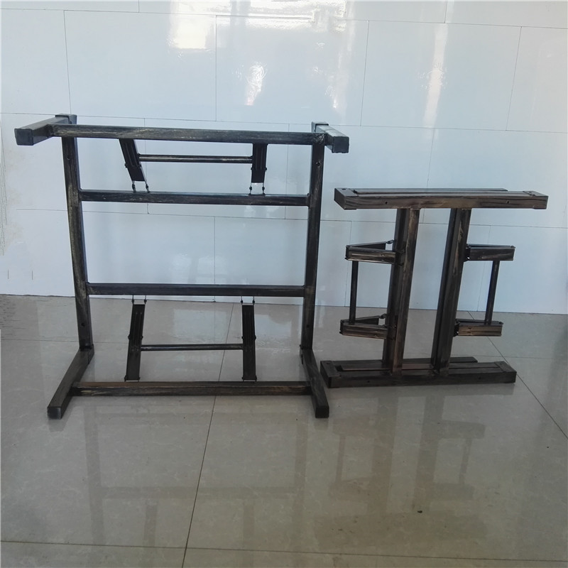 弹簧架学生桌架学习桌架炕桌地桌架子可折叠省空间优