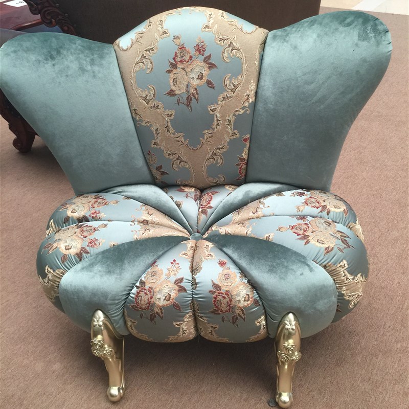 HOT特惠热 欧式新古典客厅 家具组合酒店 标小户型沙发凳南瓜坐凳