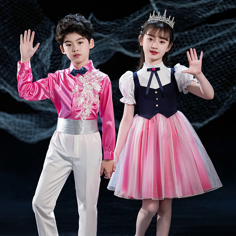 六一儿童节合唱演出服男女童舞蹈服中小学生乐器诗歌朗诵表演服装