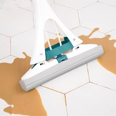 懒人免手洗不锈钢杆胶棉拖把家用对折式海绵吸水拖布地拖大中小号