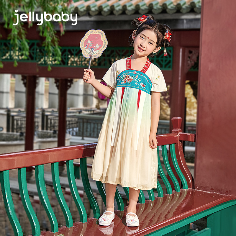 汉服女童夏款2023儿童仙气古风夏装小童唐装裙子6岁宝宝连衣裙夏