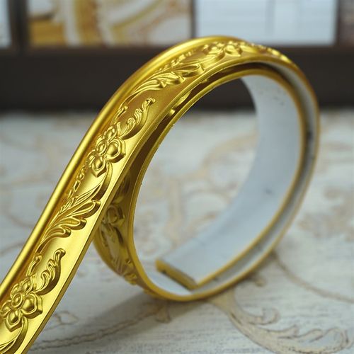 电视机背景墙装饰条墙面镜子边框相框包边条石膏线条吊顶线自粘pu