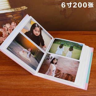 卡通插页式相册儿童相册本宝宝成长册创意插袋影集6寸相簿200张