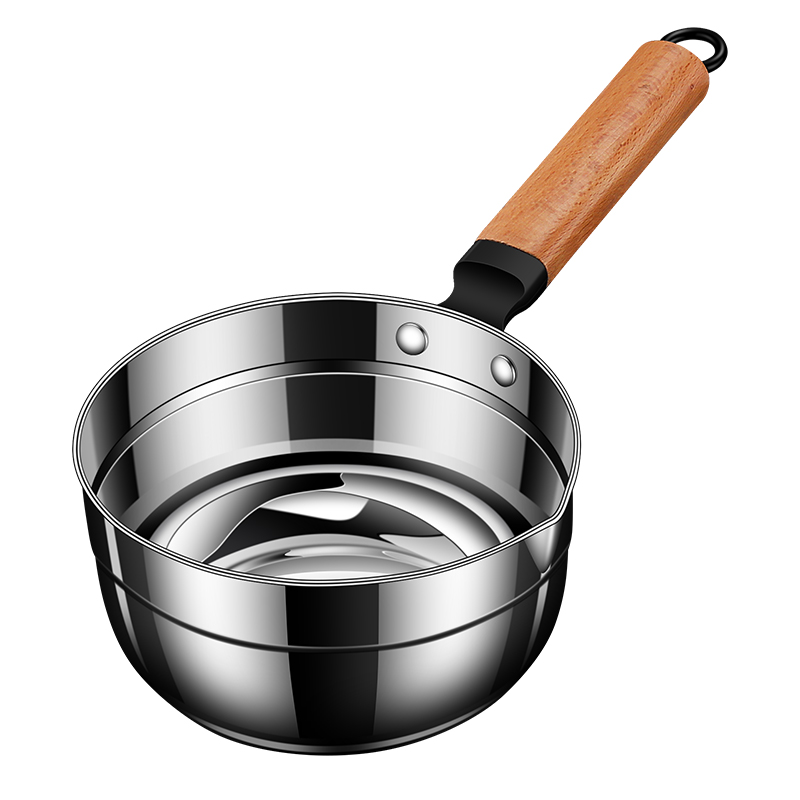 加厚304不锈钢水勺家用厨房水瓢舀水瓢水舀子木柄盛水水漂舀瓢子