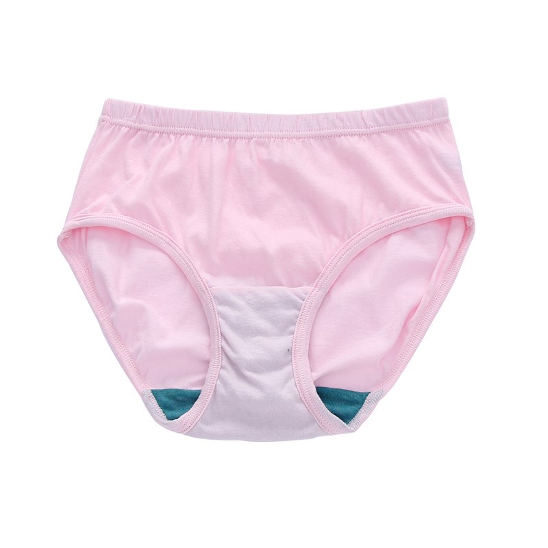 2-5条AB丝光棉内裤 女士精梳棉纯棉短裤宽松高腰中老年三角裤1822