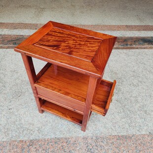 缅甸花梨木茶几沙发角几大果紫檀茶水架花架置物架鱼缸架床头柜