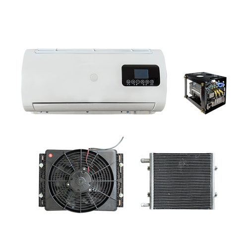 12v房车专用驻车空调一体机24v48v商务床车载改装隐藏式制冷空调