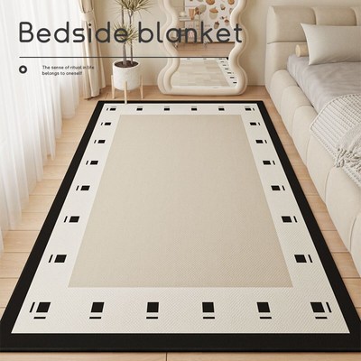 红鹤地毯 2024新款卧室地毯高级轻奢四季通用卧室飘窗垫床边加厚