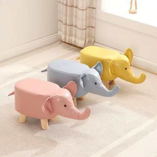 网红大象凳儿童动物凳实木换鞋凳创意小凳子家用客厅卡通可爱矮凳