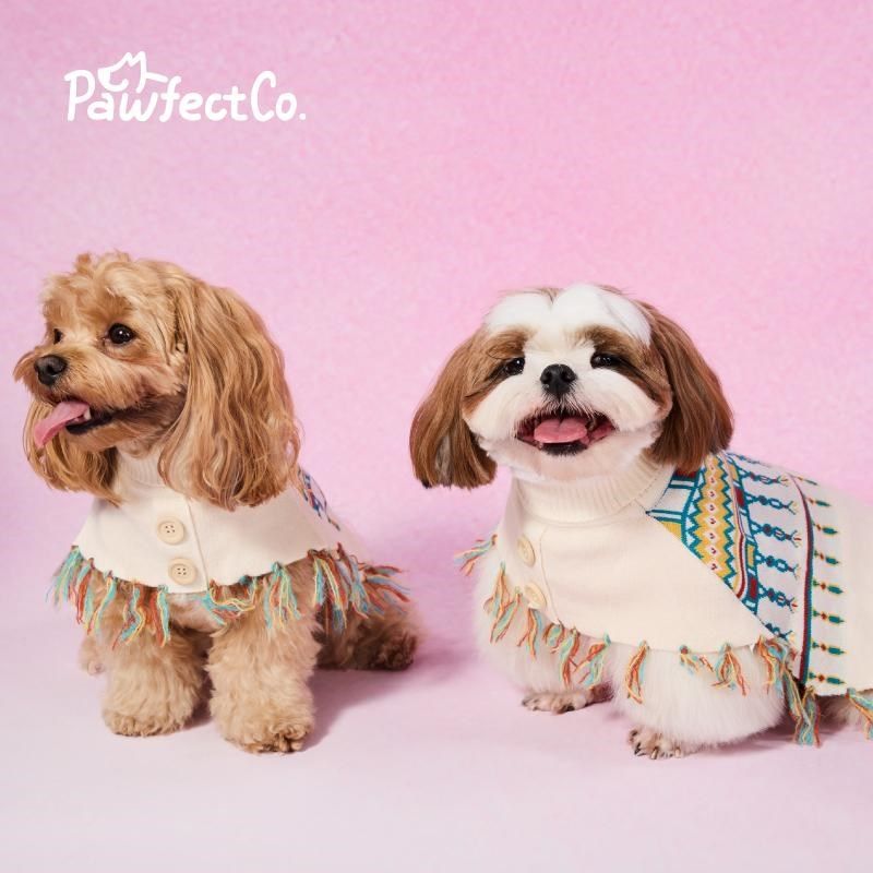 Pawfect Co 完美爪爪宠物猫狗秋冬流苏披风保暖斗篷高领毛衣,宠物/宠物食品及用品,围巾/口水巾,淘宝优惠券,粉丝福利购,淘宝优惠卷