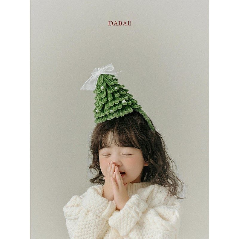成品-扭扭棒圣诞树发箍diy儿童头饰成人圣诞节平安夜送礼物品拍照