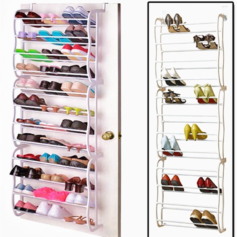 防盗门免钉收纳门后鞋架墙壁挂式多层简易省空间悬挂经济型鞋柜