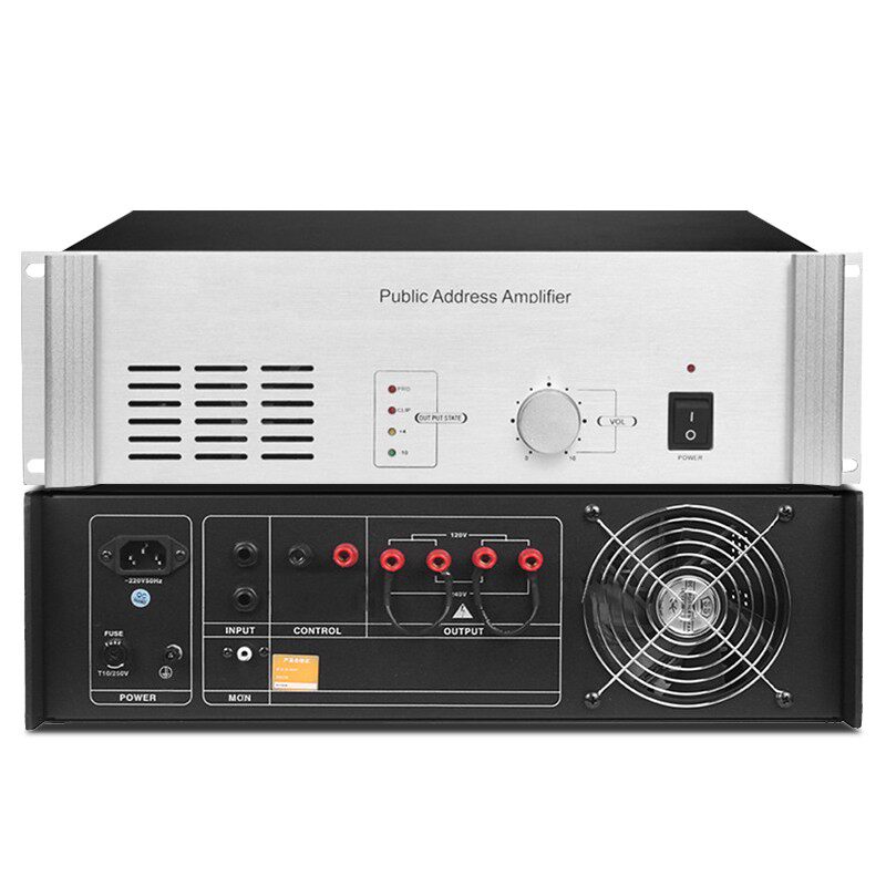 纯后级定压定阻功放机校园公共广播大功率专业工程级1000W扩音器