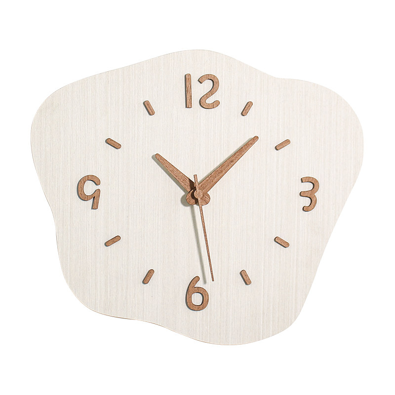 日式钟表简约挂钟客厅家用卡通可爱创意静音木质北欧时钟挂墙挂表,家居饰品,挂钟,淘宝优惠券,粉丝福利购,淘宝优惠卷