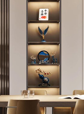 新中式平安喜乐组合电视柜酒柜摆件套装家居软装乔迁饰品礼物