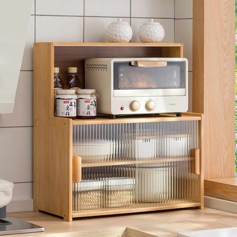 厨房碗盘柜置物架柜式碗盘收纳层架盒多功能碗架碗筷柜子收纳柜调