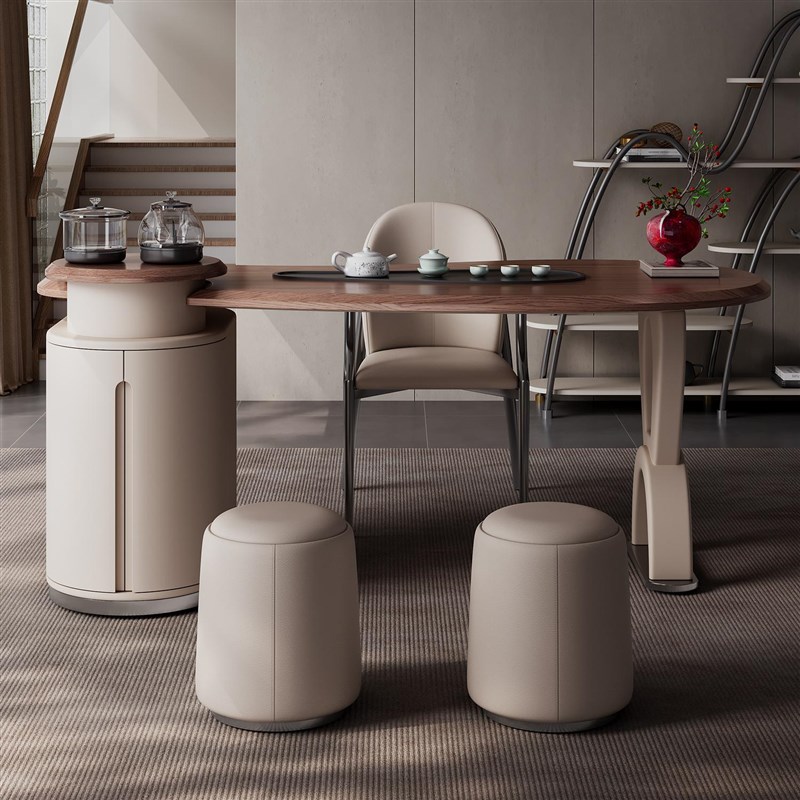 旺拓茶桌轻奢新中式功夫茶台办公室别墅商务接待高级感实木