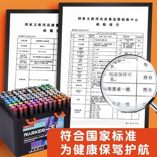 米娅软头马克笔美术生专用酒精双头不透色水彩笔学生手绘动漫画服