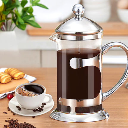 不锈钢耐高温茶楼家用法压壶冲茶器压茶器泡茶器咖啡壶水壶茶壶!