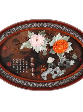 客厅装饰画沙发背景墙走廊入户玄关过道高档新中式中国风挂画玉雕