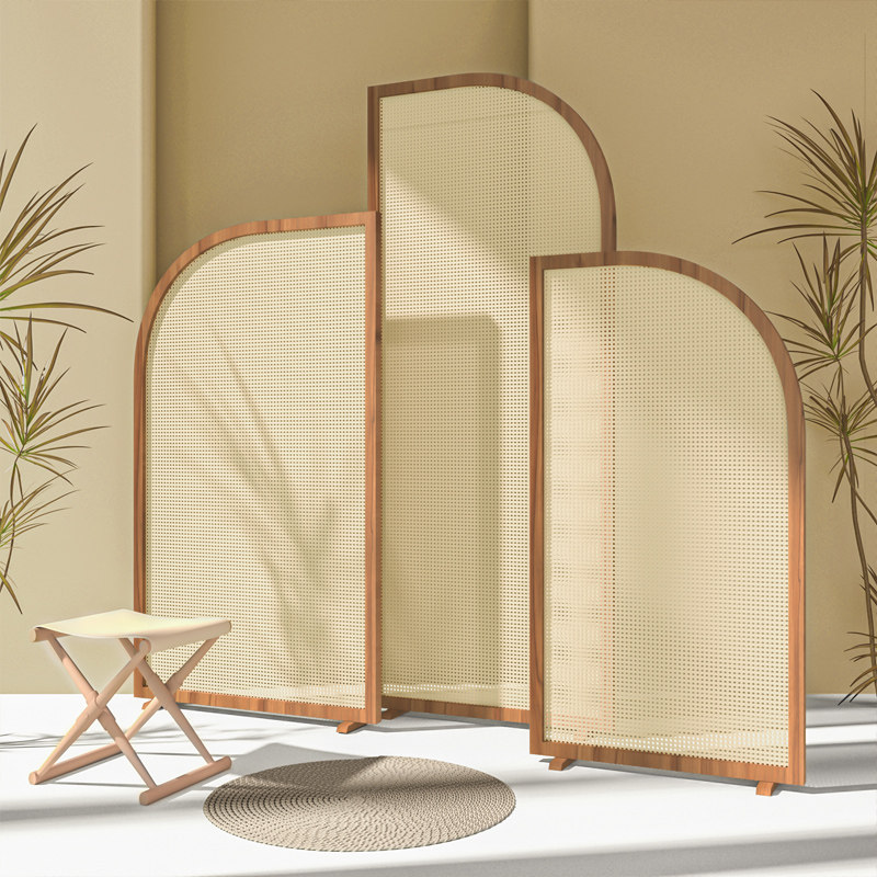 中式藤编屏风隔断客厅实木家用卧室餐厅厕所遮挡玄关入户日式座屏,住宅家具,座屏,淘宝优惠券,粉丝福利购,淘宝优惠卷