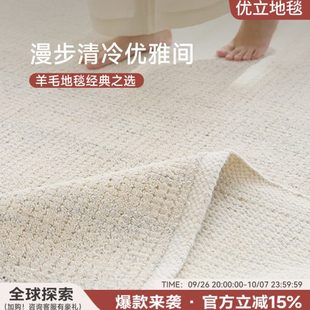 山恋·进口纯羊毛手工编织地毯客厅轻奢高级侘寂风2024新款 Eully