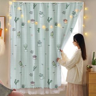 隔断帘强遮光浴帘卧室门帘家用遮挡帘子厨房免打孔布帘2024年新款