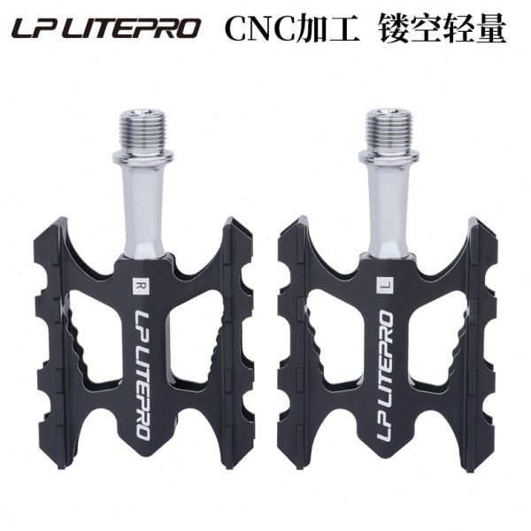 LP Litepro自行车脚踏铝合金CNC防滑脚蹬K3小轮车超轻骑行脚踏板