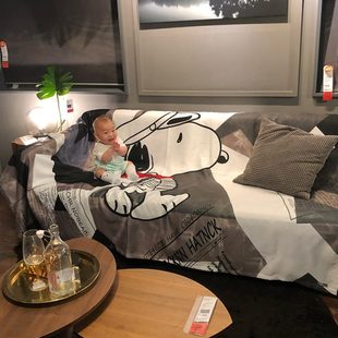 四季 卡通可爱沙发巾全包沙发罩套沙发盖布 通用沙发垫靠背扶手巾