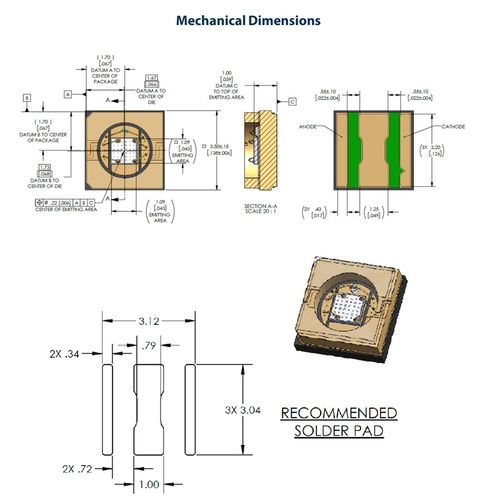 Luminus SBT-10X-UV-390紫外紫光15W大功率380NM395NM固化LED灯珠
