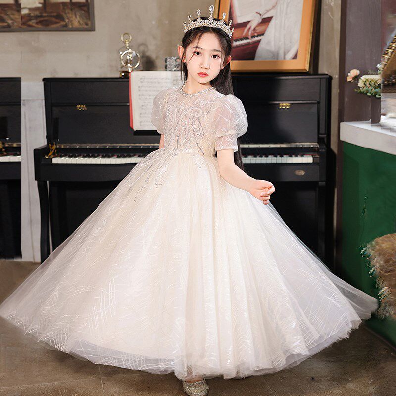 女童晚礼服2024新款高端花童公主裙儿童主持人钢琴表演生日婚纱夏,童装/婴儿装/亲子装,儿童礼服,淘宝优惠券,粉丝福利购,淘宝优惠卷