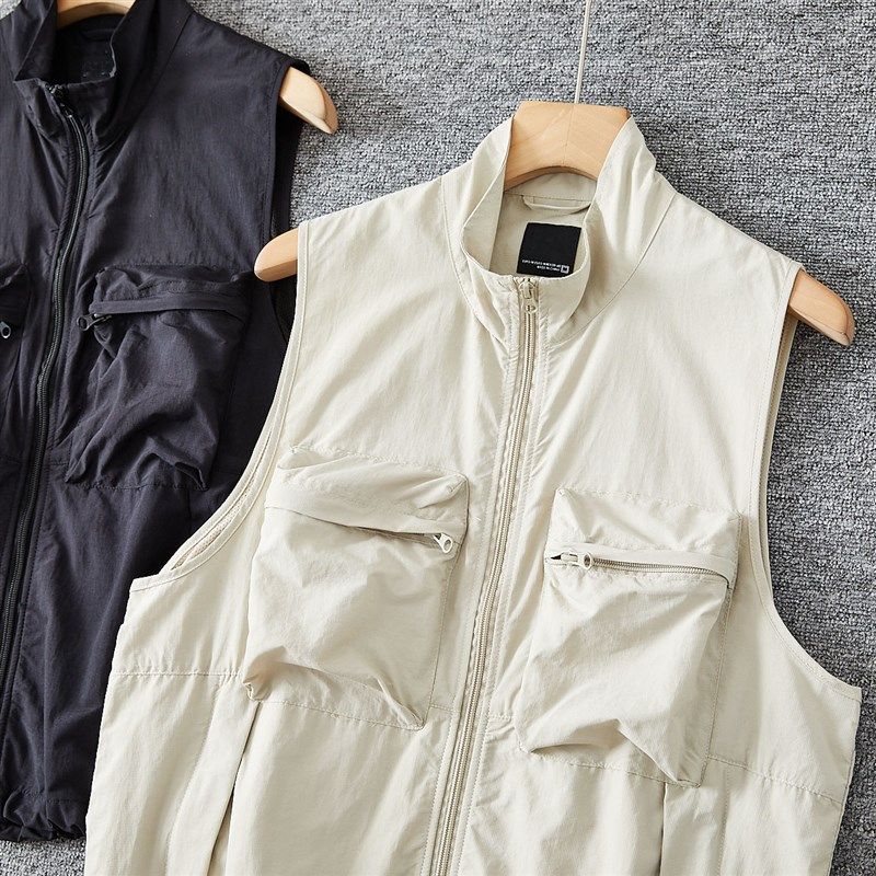 西班牙战术马甲轻量防水防晒薄款春夏男士户外工装多口袋背心外套,男装,常规马甲,淘宝优惠券,粉丝福利购,淘宝优惠卷