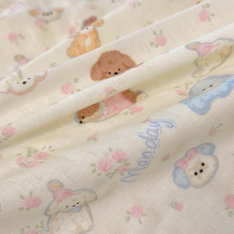 泡芙狗 超柔软母婴a类双层纱被套纯棉纱布儿童宝宝单双人被罩定做,床上用品,被套,淘宝优惠券,粉丝福利购,淘宝优惠卷
