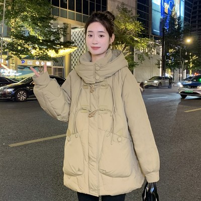 A字版宽松羽绒服女中长款小个子胖mm孕妇加肥加大200斤韩版特大码