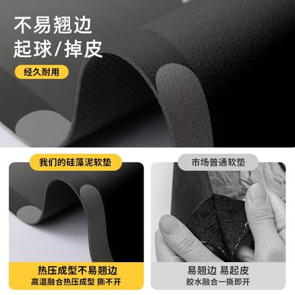 厨房地垫l型防滑防油可擦免洗地毯垫专用2024新款硅藻泥7字型脚垫