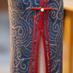 女旗袍秋冬装长袖保暖连衣裙中年妈妈年轻洋气日常礼服大码中国风