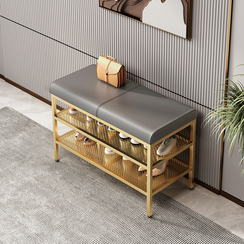 入户换鞋凳家用门口轻奢穿鞋凳进门鞋柜坐凳一体鞋架可坐长条凳子