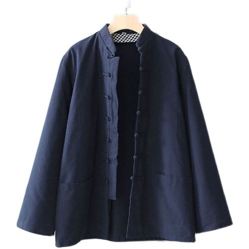 纯棉老粗布唐装棉花袄外套可拆卸内胆立领棉衣外皮男士棉花袄皮冬