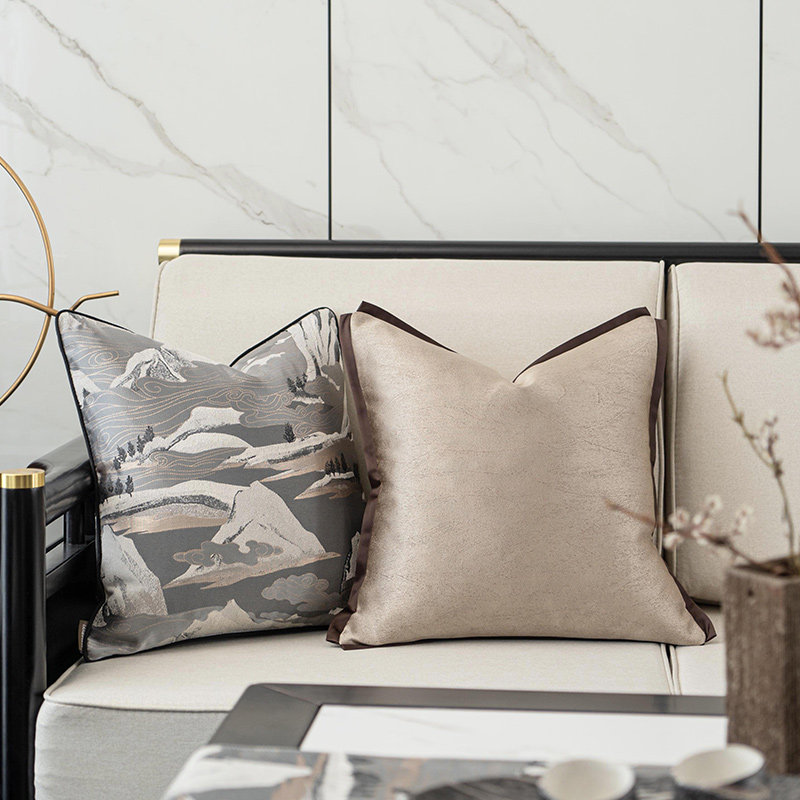 新中式客厅沙发抱枕靠垫套红色流苏拼接腰枕样板间方形抱枕套轻奢,居家布艺,靠垫/抱枕,淘宝优惠券,粉丝福利购,淘宝优惠卷