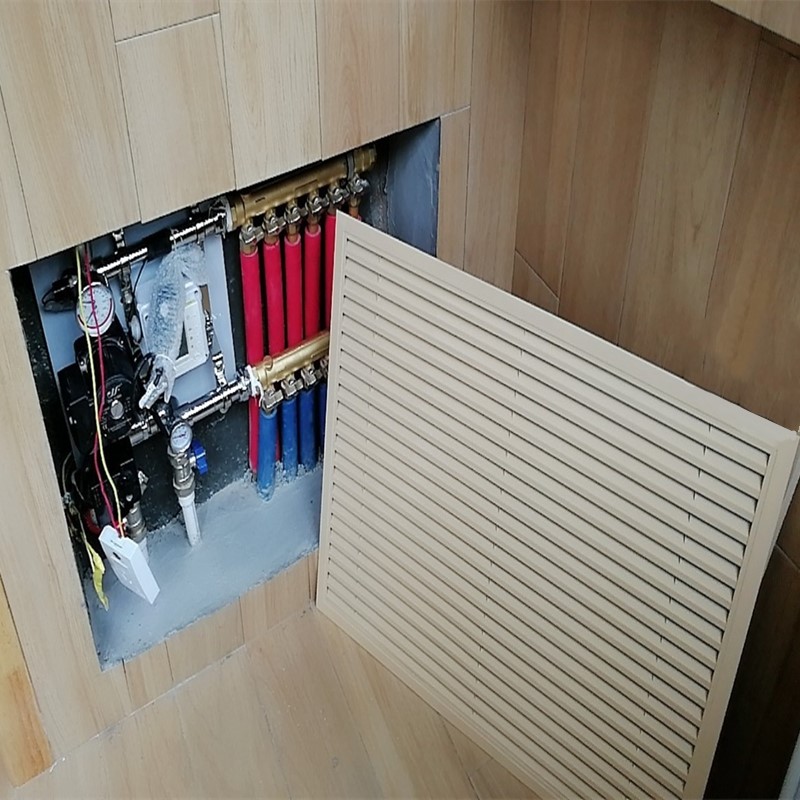 暖气片罩铝合金家用老式检修口装饰盖地暖分水器遮挡罩定制百叶窗