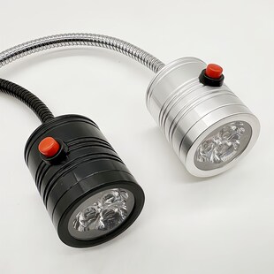 led机床工作灯低压12V24V维修设备车床灯3W万向软管工业220v照明