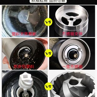 不锈钢芯胡椒研磨器家用现磨神器黑胡椒粒花椒粉手动研磨瓶调味罐