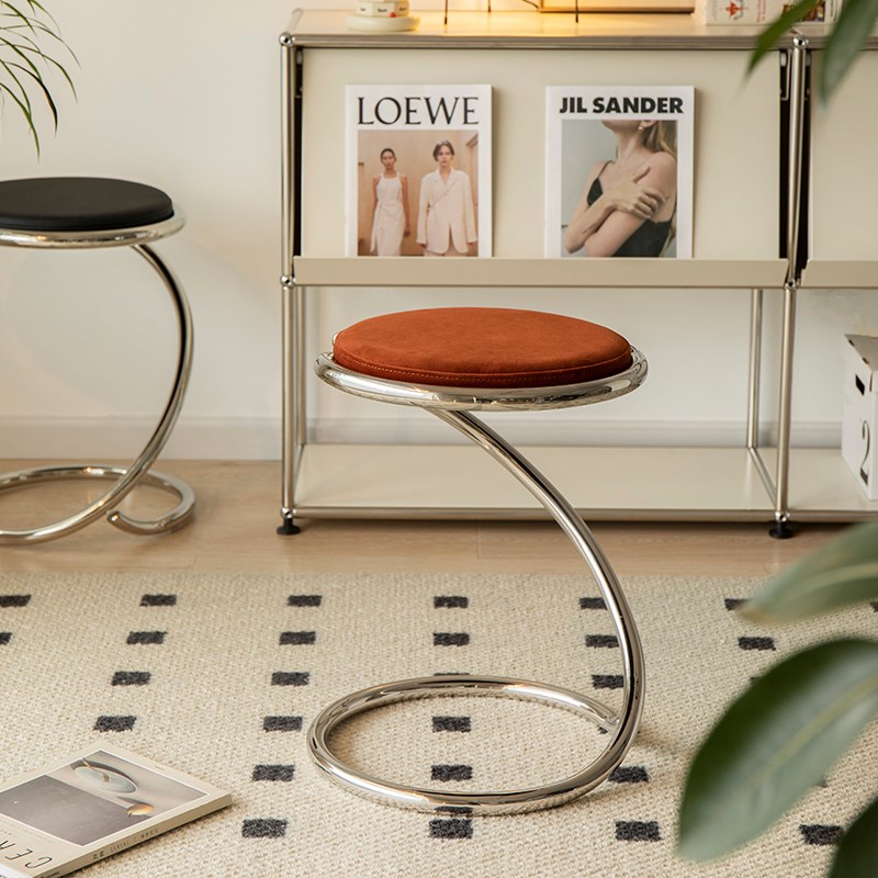 设计师蛇椅创意化妆椅家用小户型化妆凳复古梳妆凳梳妆台椅子